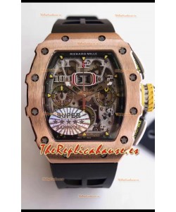 Richard Mille RM011-03 Felipe Massa Calidad Espejo 1:1 Caja de Titanio Ligero de una Pieza