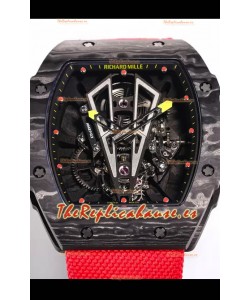 Richard Mille RM27-03 Rafael Nadal Genuino Movimiento Tourbillon Reloj Réplica a Espejo 1:1