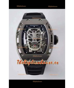 Richard Mille RM052 Skull Genuina Edición Tourbillon Reloj en Caja de Titanio