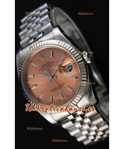 Rolex Datejust 36MM Cal.3135 Movement Reloj Réplica Suizo Dial Champange Jubilee Strap - Ultimate 904L Steel Watch 