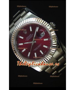 Rolex Datejust Reloj Réplica Japonés - Dial Marrón en 41MM con correa Oyster