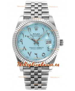 Rolex Datejust M126300 41MM ETA3235 Dial Arábico Azul Tiffany - Caja Acero 904L