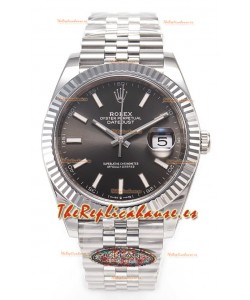 Rolex Datejust 126334 41MM ETA3235 72 Horas Energía Dial Gris Oyster Réplica Espejo 1:1