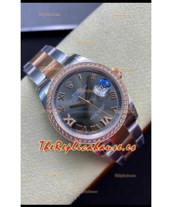Rolex Datejust 126281RBR-0012 36MM Reloj Réplica a Espejo en Acero 904L - Dial Gris