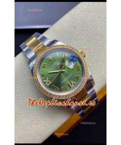 Rolex Datejust 126283RBR-0012 36MM Reloj Réplica Suizo a Espejo 1:1 en Dial Verde 904L