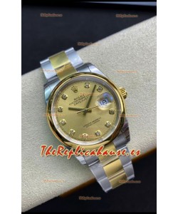 Rolex Datejust 126203 36MM Reloj Réplica Suizo a Espejo 1:1 en Acero 904L Dial Dorado