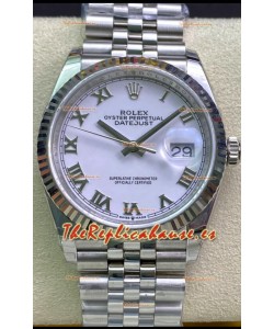Rolex Datejust 126234 36MM Reloj Réplica Suizo en Acero 904L Dial Blanco Réplica a Espejo 1:1