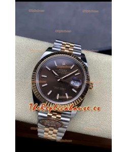Rolex Datejust 126331 41MM Suizo ETA 3235 Reloj Réplica Espejo 1:1 en Oro Rosado Acero 904L