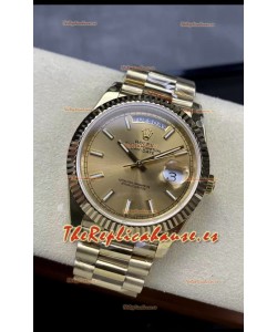 Rolex Day Date Presidential Oro Rosado 18K Reloj 40MM - Dial Oro Calidad Espejo 1:1
