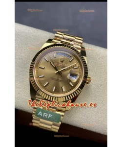 Rolex Day Date Presidential Reloj Oro Amarillo 18K 40MM - Dial Dorado Calidad Espejo 1:1