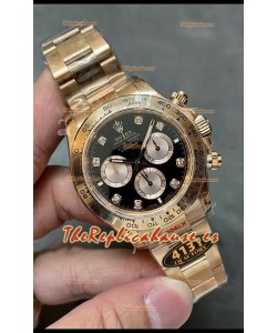 Rolex Daytona REF.126505 Cal 4131 Reloj Réplica Suizo 1:1 - Acero 904L Oro Rosado