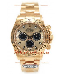 Rolex Cosmograph Daytona M116508 Oro Amarillo Caja y Dial Dorado Moviemiento Original Cal.4131