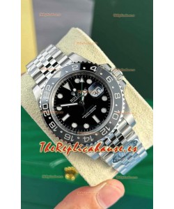 Rolex GMT Masters II 126710GRNR "Bruce Wayne" 904L Correa Jubilee Reloj Réplica Suizo Acero