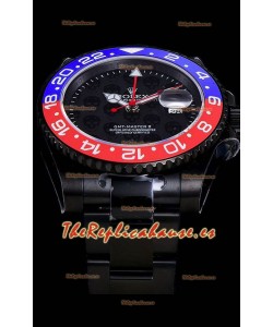 Rolex GMT Suizo "Titan Revenge" Naranja y Azul Reloj Réplica Suizo Movimiento ETA 3186