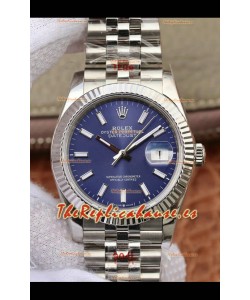 Rolex Datejust 36MM Movimiento ETA-3135 Réplica Suiza en Acero 904L en Dial Blanco Numeros Romanos