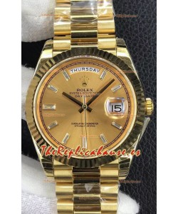 Rolex Day Date Presidential Acero 904L Oro Amarillo 40MM - Dial Oro Calidad a Espejo 1:1