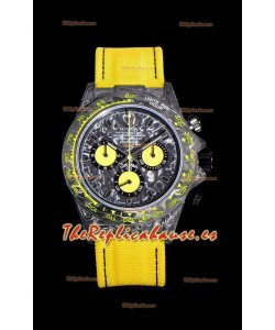 Rolex Daytona DiW Amarillo Edición Caja Carbono Forjado Réplica a Espejo 1:1