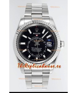 Rolex Sky-Dweller REF #m336934 Dial Negro Reloj Caja Acero 904L - Super Clone Watch