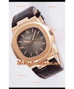 Patek Philippe Nautilus 5711/1R 1 Reloj Réplica a Espejo 1:1 Dial Marrón Oro Rosado