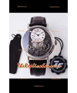 Breguet Tradition 7057BR/R9/9W6 Caja de Acero Dual Tourbillon Reloj Réplica Suizo