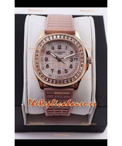 Patek Philippe Aquanaut LUCE 5072R-001 Reloj Réplica Suizo Dial Perla 35.6MM 