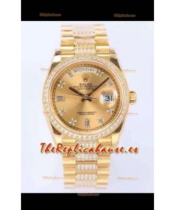 Rolex Day Date Presidential Reloj Oro Amarillo 18K 36MM - Dial Oro Calidad a Espejo 1:1
