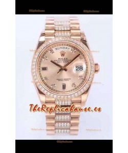Rolex Day Date Presidential Reloj Oro Rosado 36MM - Dial Oro Rosado Calidad a Espejo 1:1