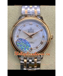 Omega De-Ville Caja Dos Tonos Oro Rosado Réplica a Espejo 1:1 33MM 