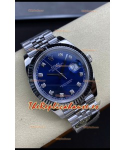 Rolex Datejust 126334 41MM ETA 3235 Reloj Réplica Suizo a Espejo 1:1 en Acero 904L Dial Azul