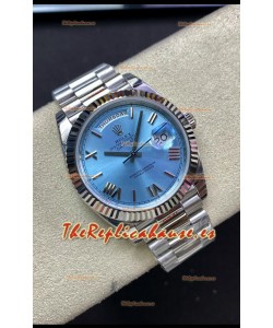 Rolex Day Date M228236-0012 Acero 904L 40MM - Dial Azul Ice Réplica a Espejo 1:1