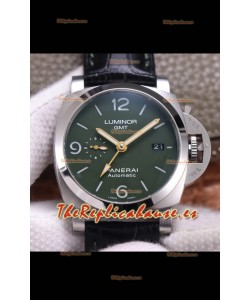 Panerai Luminor Marina GMT PAM1056 904L Reloj Suizo de Acero Réplica a Espejo 1:1