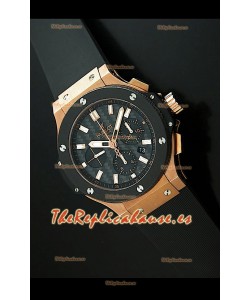 Hublot Big Bang Pink Gold Réplica Suiza- 1:1 Réplica Espejo Esfera de carbón