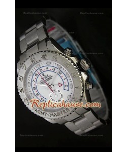 Rolex Replica Yachtmaster II Reloj Suizo con Esfera Blanca