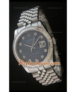 Rolex Datejust Reproducción Reloj Suizo con Esfera Perla
