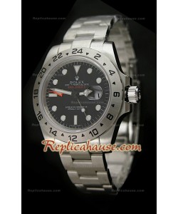 Réplica Reloj Rolex Edición Explorer II 2011 con Esfera de color Negro