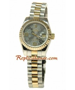 Rolex Réplica estampado floreado Datejust Reloj para Dama