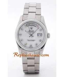 Rolex Réplica Day Date Silver