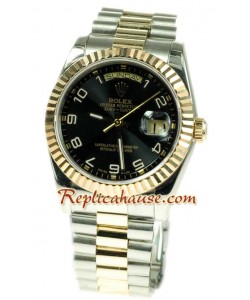 Rolex Réplica Day Date Dos Tonos Reloj Suizo