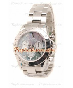 Rolex Daytona Japanese Stainless Steel Reloj en el Dial Color Perla - 40MM
