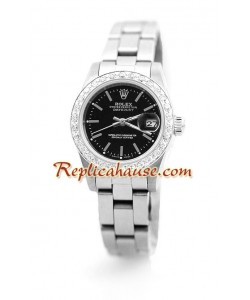 Rolex Réplica Datejust - Silver - Dama -