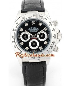 Rolex Réplica Daytona Reloj con correa de cuero