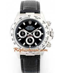 Rolex Réplica Daytona Reloj con correa de cuero