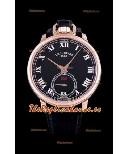 Chopard Louis-Ulysse The Tribute Reloj Suizo de Oro Rosado con Dial Negro