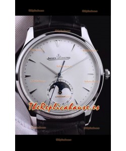 Jaeger LeCoultre Master Ultra Thin Moon Reloj Réplica a Espejo 1:1 Acero Inoxidable