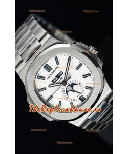 Patek Philippe Nautilus 5726A Reloj Suizo a Espejo 1:1 Dial Blanco