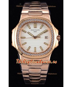 Patek Philippe Nautilus 5711/1R Reloj a Espejo 1:1 - Bisel con Diamantes redondeados