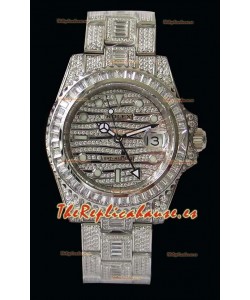 Rolex GMT Masters II Iced out Reloj Réplica Suizo