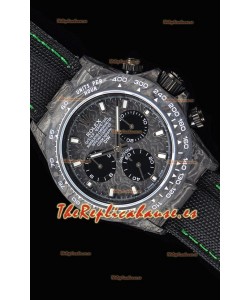 Rolex Daytona DiW Forged Reloj Réplica a espejo 1:1 Caja de Carbono con Correa de Nylon