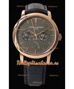 Vacheron Constantin Traditionnelle Day Date Reloj Réplica Suizo Oro Rosado