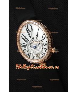 Breguet Reine De Naples Ladies Reloj Réplica Suizo a Espejo 1:1 Oro Rosado